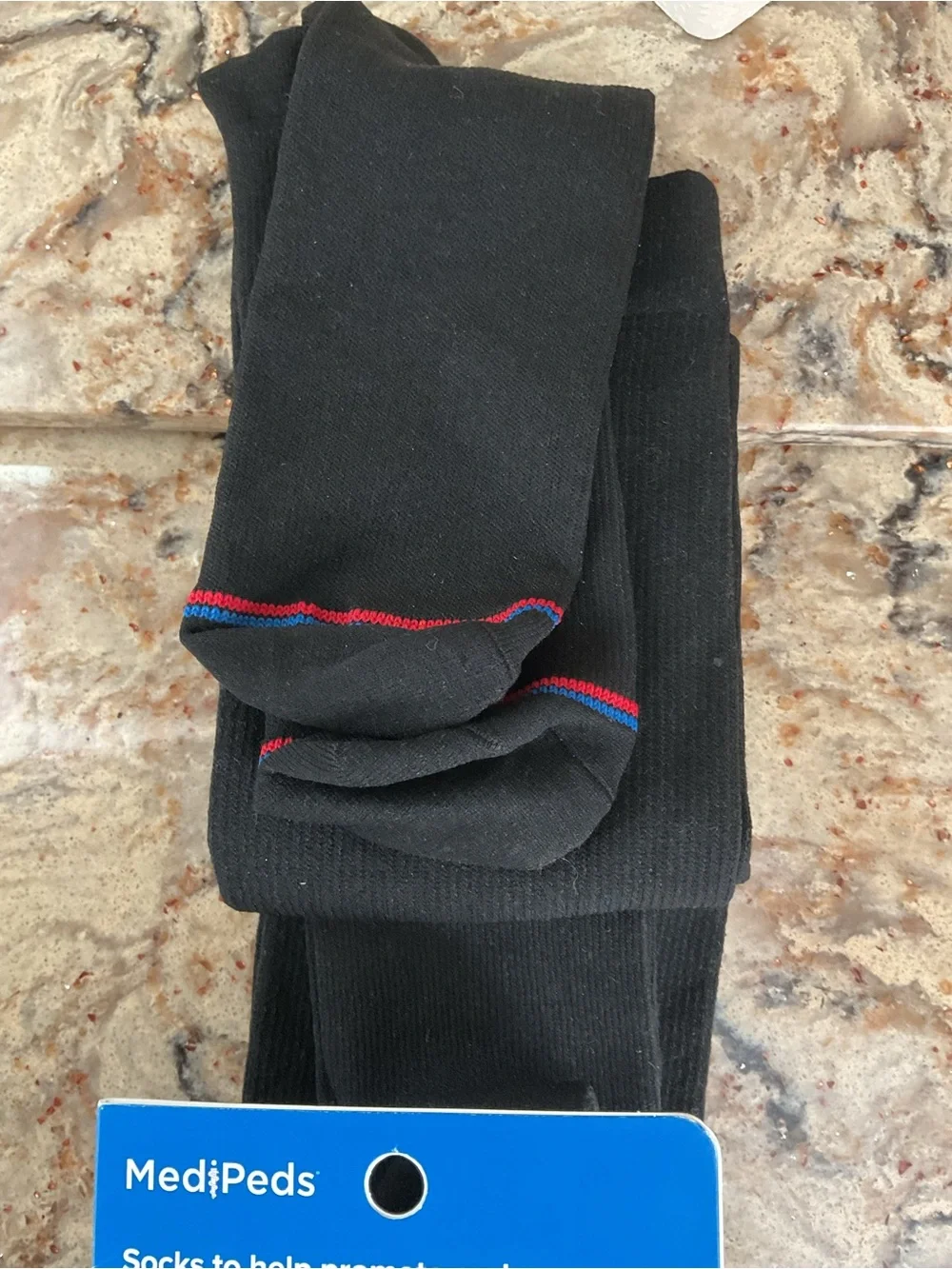 Medipads Black Supportive Compression Over-the-Calf Socks - 4 Pair